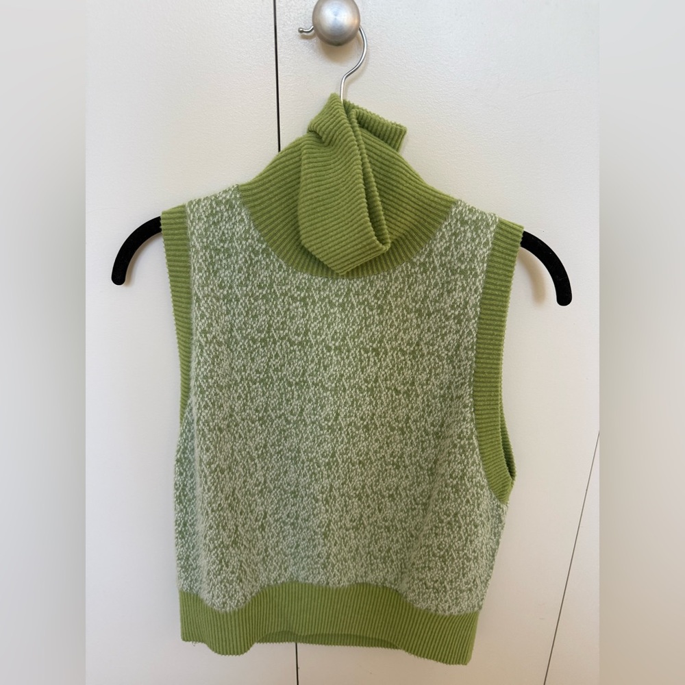 Zara Green Knit Turtleneck Sweater